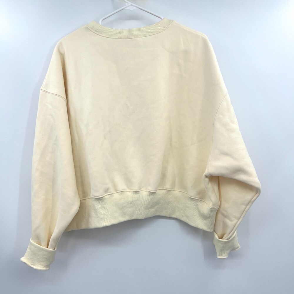 Poppy & Pine Gilmore Girls Stars Hollow Sweatshirt Cream Crewneck S/M Cropped - Picture 3 of 5